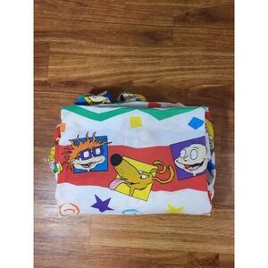 VTG Rugrats TWIN Fitted Sheet Bedding Tommy Chuckie Angelica Nickelodeon 1997